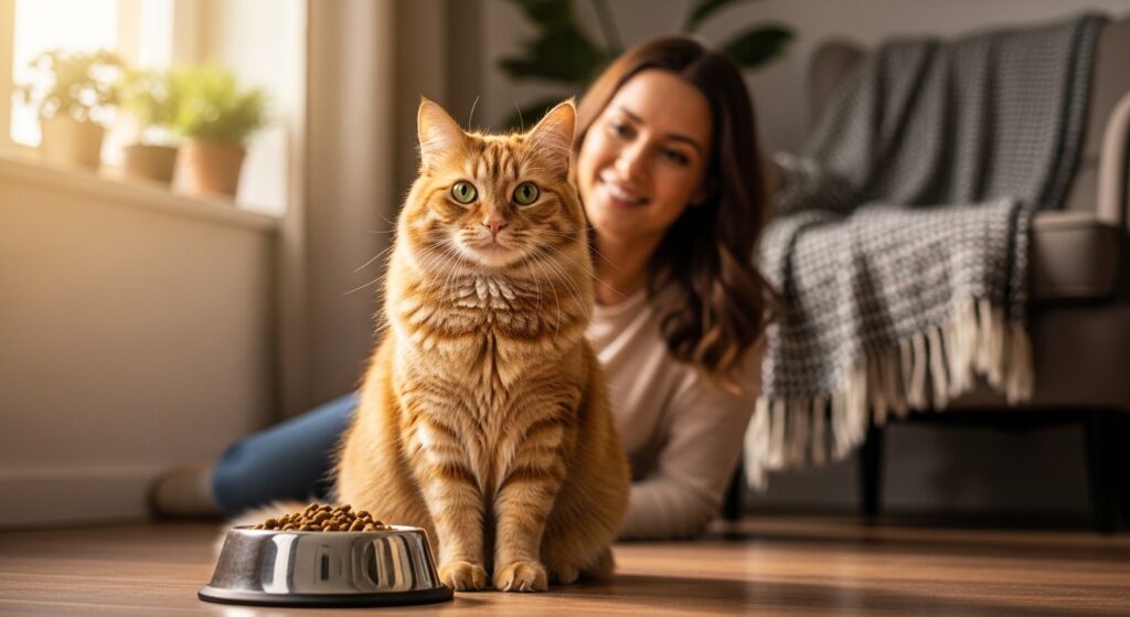 healthy cat eating best wet food 2026