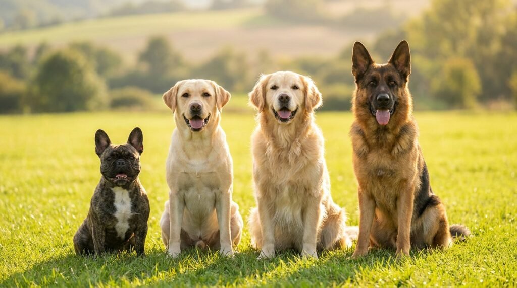 most popular dog breeds in USA 2026 french bulldog labrador retriever golden retriever german shepherd