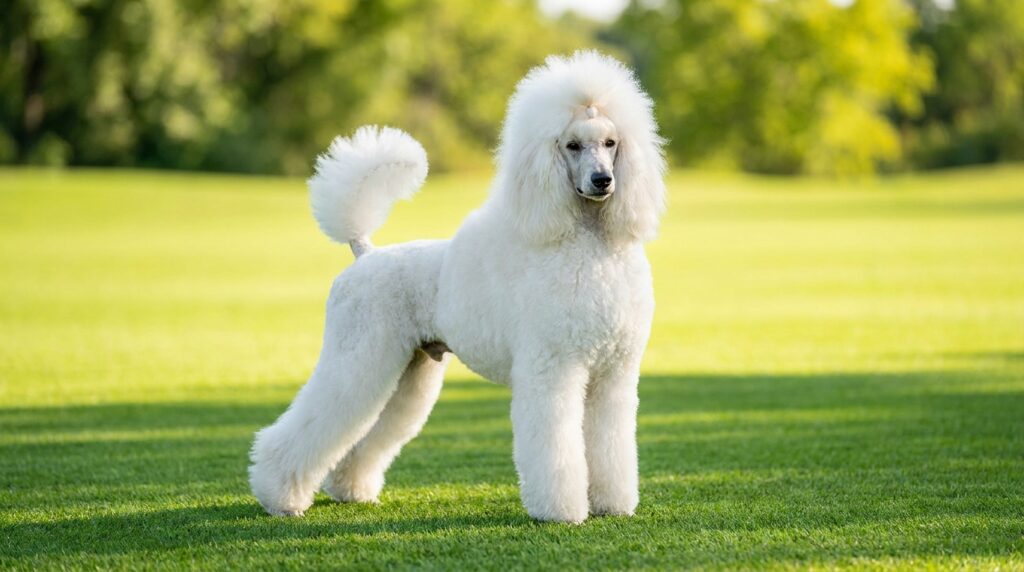 white poodle dog popular breed USA apartment friendly