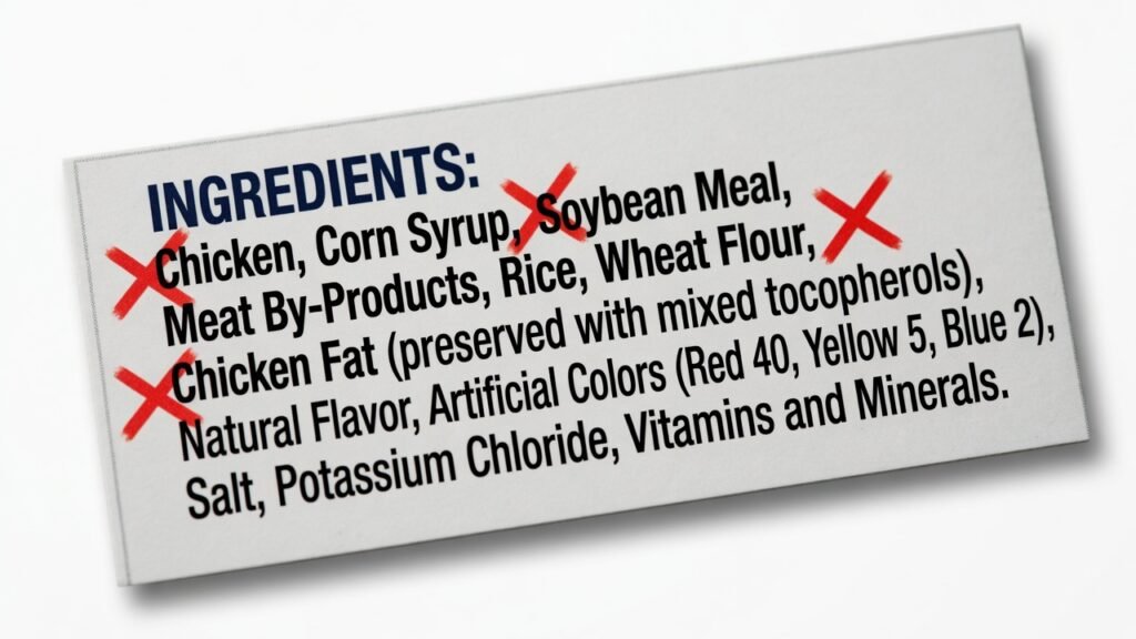 Ingredients to avoid in German Shepherd dog food – artificial additives, fillers and by-products