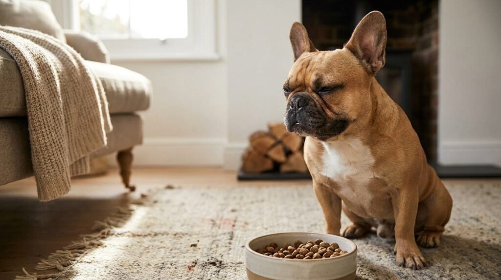 French Bulldog with breed-specific Royal Canin dog food
