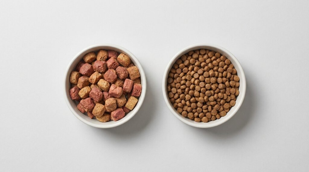 Ingredient comparison of Purina Pro Plan vs Royal Canin kibble