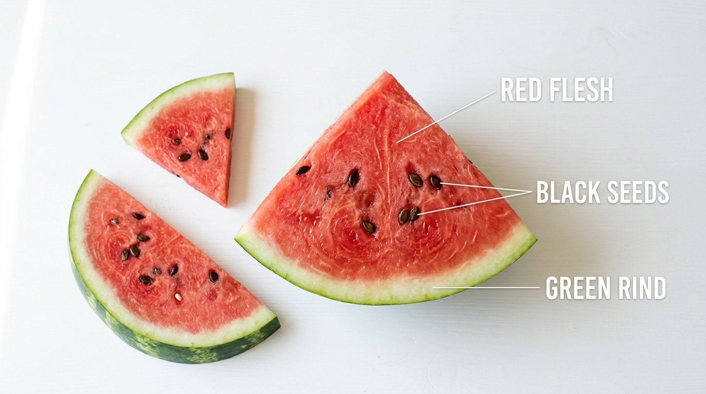 Safe and unsafe parts of watermelon for dogs - flesh is safe, seeds and rind are dangerous